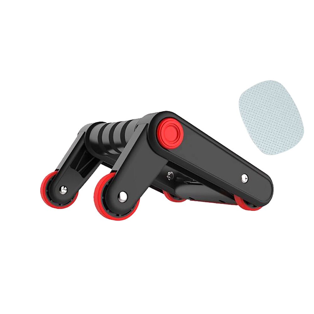 2 In1 Abdominal Roller Wheel Push Up Bars Ab Workout Wheels Multifunctional Folding Abdominal Wheel Trainers Fitness Equipment