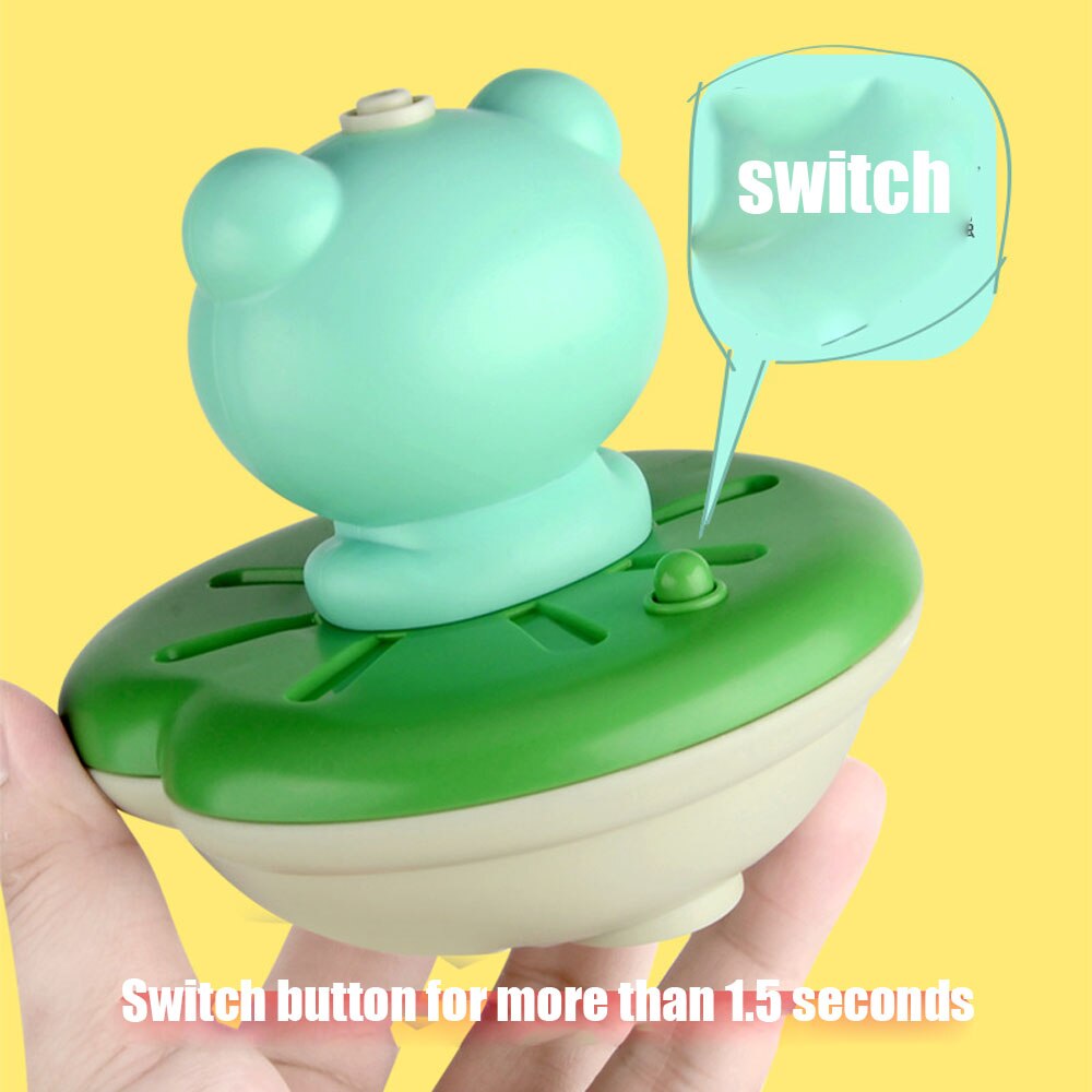 Waterproof electric water spray little frog water toy children's bath toy new summer bath water ball toy for child baby set