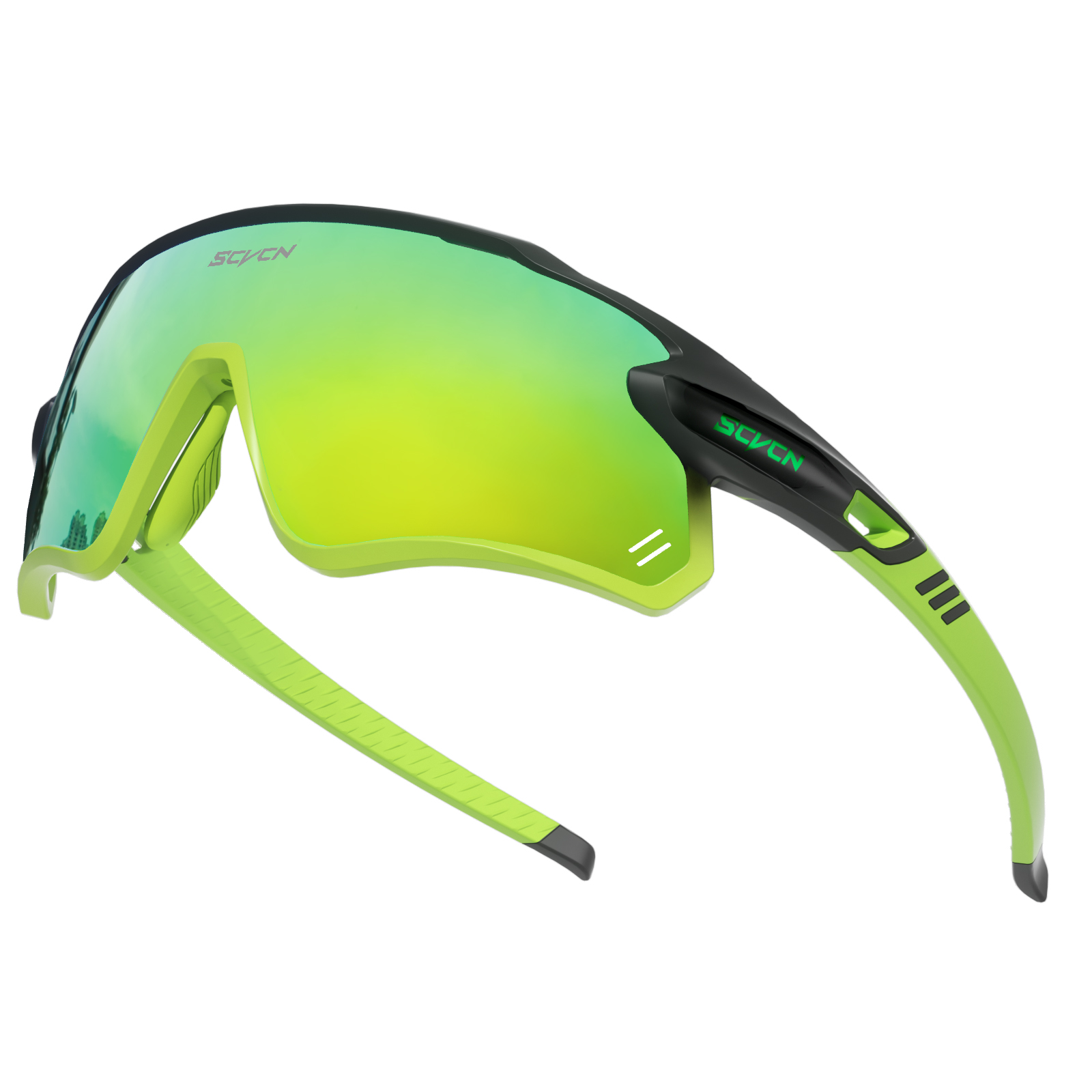 Scvcn cykelsolglasögon cykelglasögon sportcykel herrglasögon utomhus mtb väg löpning solglasögon  uv400 skyddsglasögon: Brun / Röd