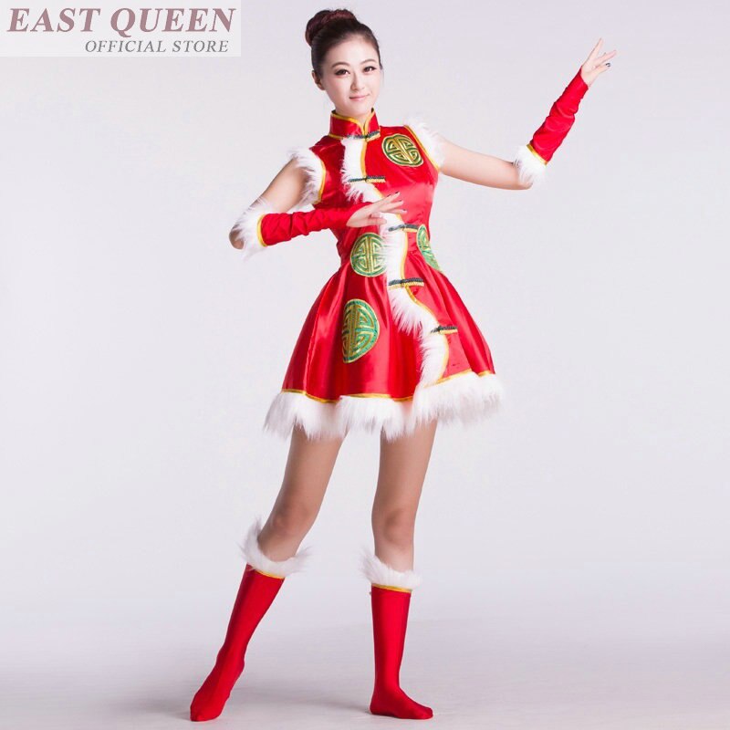 Ropa de Mongolia traje de mujeres étnico chino danza mongola ropa china danza nacional traje de folklórico de China FF095 A