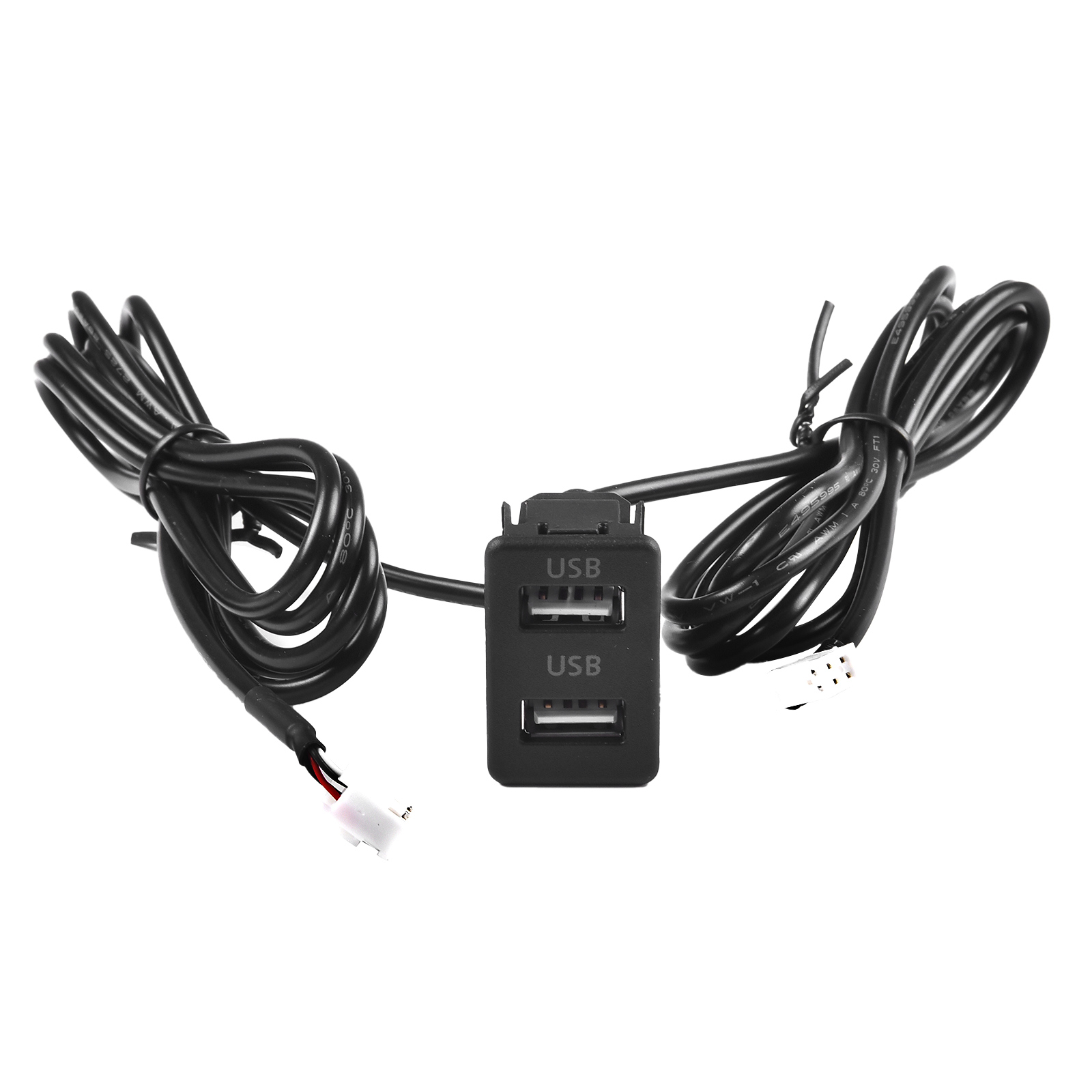 Soporte para salpicadero de coche, adaptador de Cable de extensión de interfaz de Panel de puerto USB tipo C Dual de 4, 6 pines para bicicletas automotrices y barcos