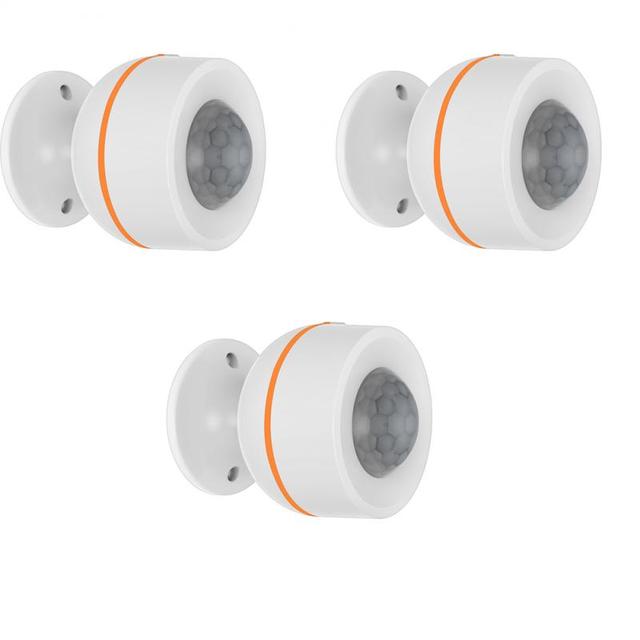 NEO Tuya ZigBee PIR Motion Sensor Wireless Infrared Detector APP Control Smart Home Burglar Security Alarm System USB Power Home: 3PCS