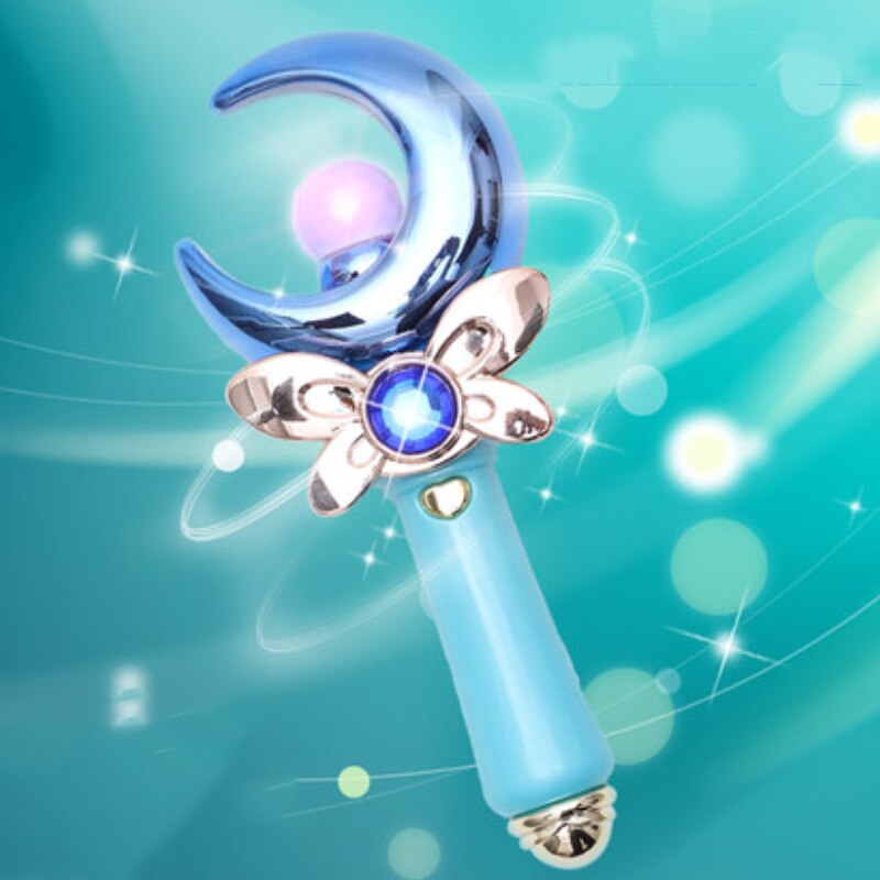 Light Up Musical Plastic Fairy Sticks Colorful Glow Party Weddings Flashings Princess Shining Stick Wand Funny Lasting Toy: 002