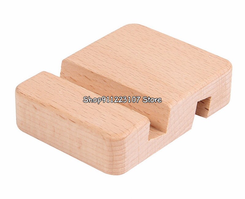 5 Stks/pak Beuken Houten Borduurwerk Hoepel Base Mobiele Telefoon Standhouder Draagbare Dubbele Slot Bracket Geborduurde Ornamenten