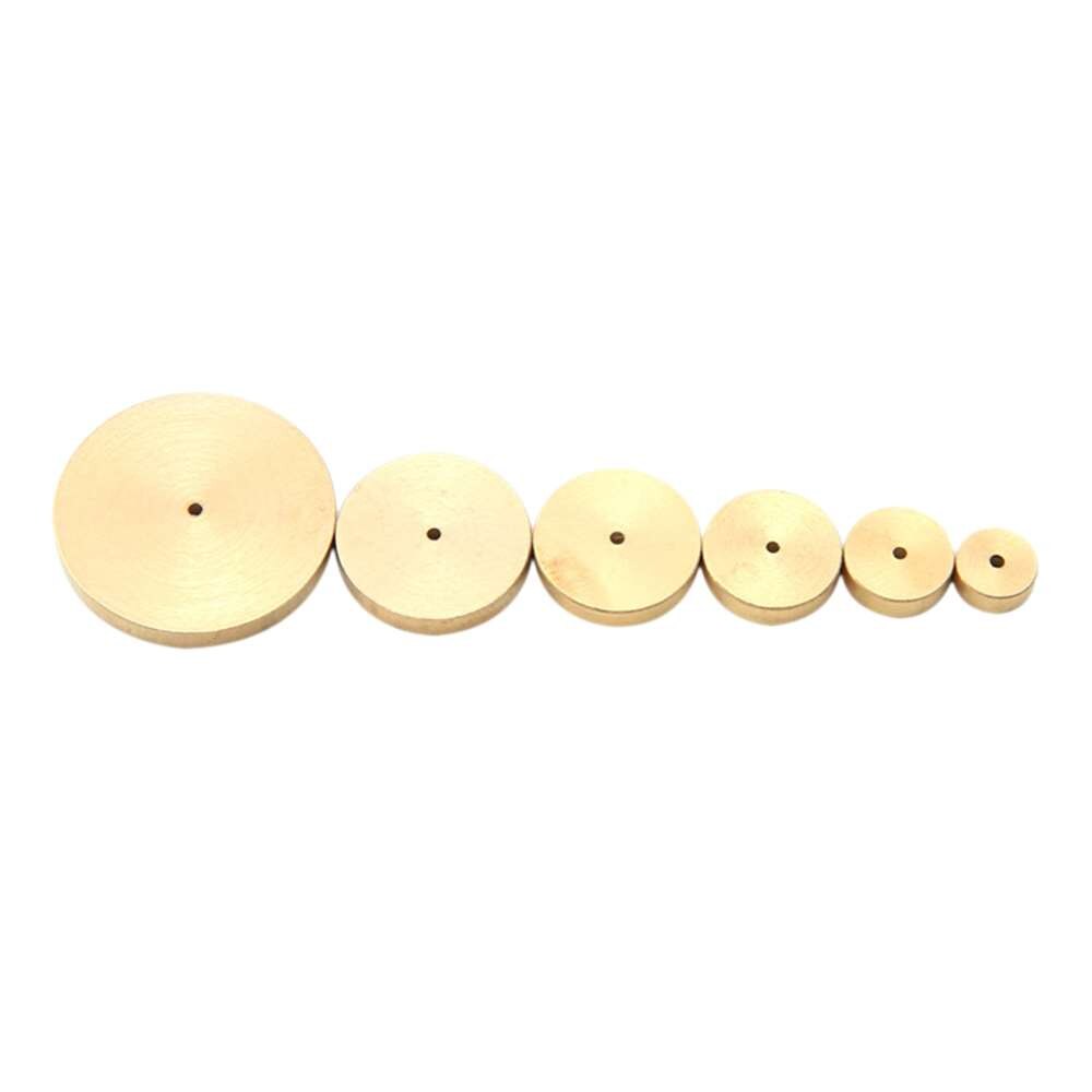 6 Sizes Leather Solid Brass Circle Gauge For Leather Crafts Accessories