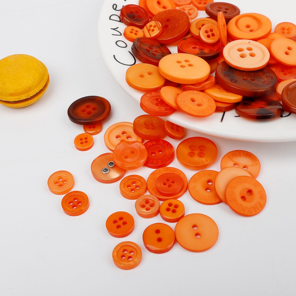 Mixed Color & Size Small Plastic Buttons Round Cartoon Button DIY Craft Scrapbooking Sewing Garment Accessories