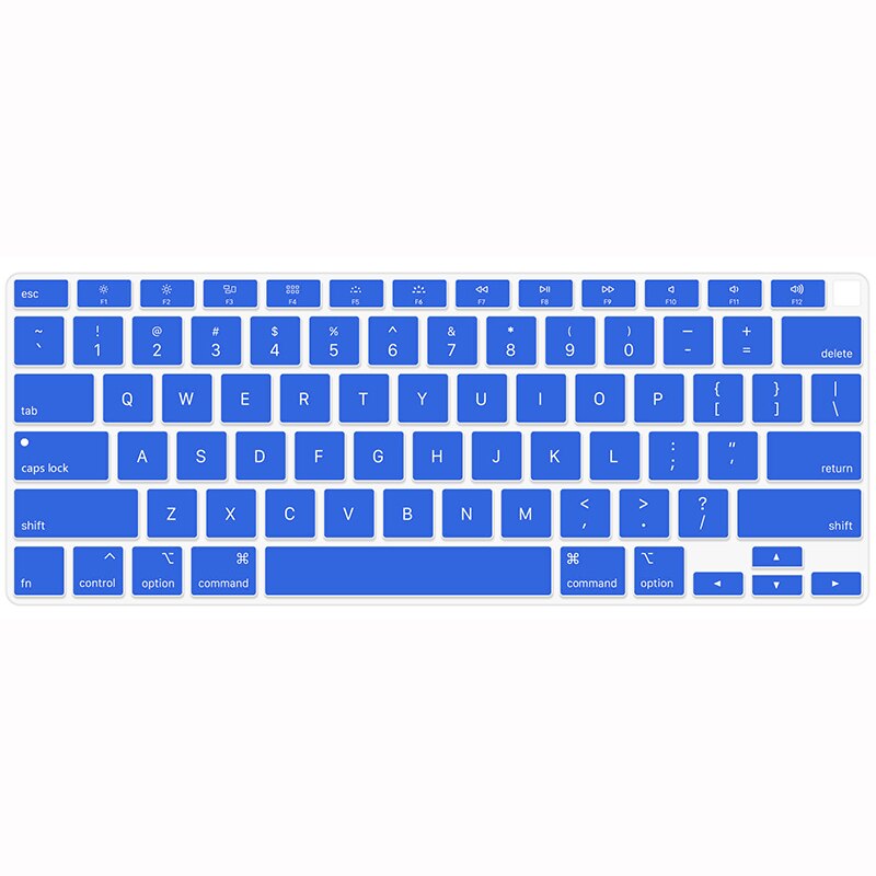 Układ US silikonowy ochraniacz klawiatury na 2020 Macbook Air 13 A2179 pokrywa klawiatury: Niebieski
