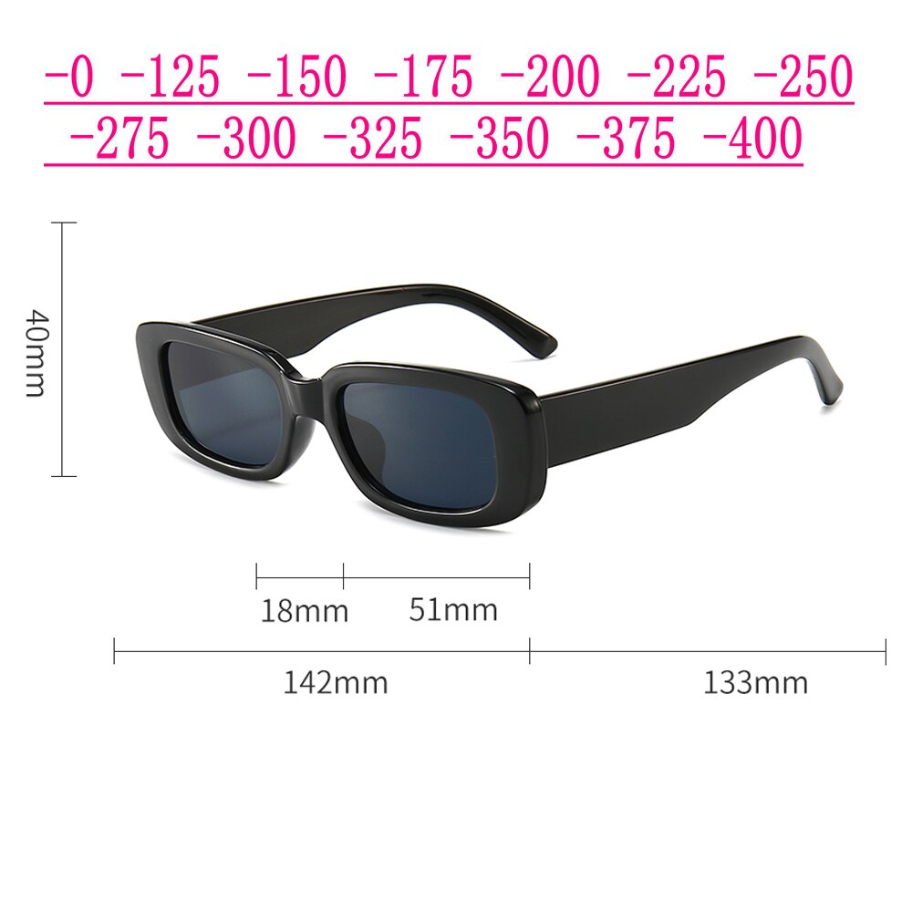 Montura blanca, lentes grises, gafas de sol graduadas ovaladas, gafas de sol polarizadas Anti-UV, menos lentes para conducir, gafas 0-0,5-0,75 To-6,0 NX