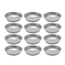12 Pcs 1400ML Tin Folie Bowls 9 Inch Aluminiumfolie Ronde Wegwerp BBQ Lade Pie Pannen voor Zelfgemaakte Taarten taarten (Zonder Deksel)