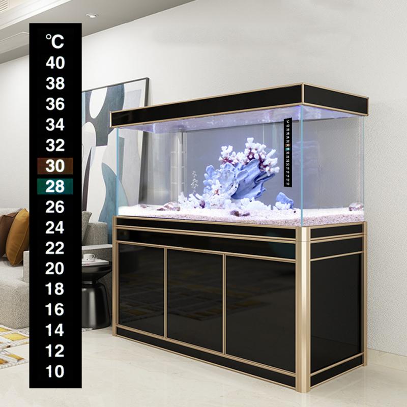 Aquarium Aquarium Meten Thermometer 10-40 ℃ Glas Sticker Temperatuur Platte Thermometer Meten Machine