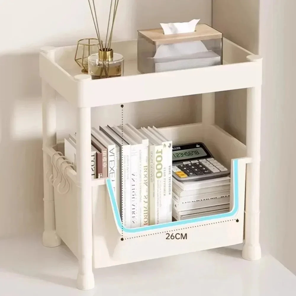 Trolley Boekenplank Verplaatsbare Boekenplank Mobiele Keuken Opbergrek Multi-Layer Opslag Shelve Met Wielen Snackkar Opbergrek