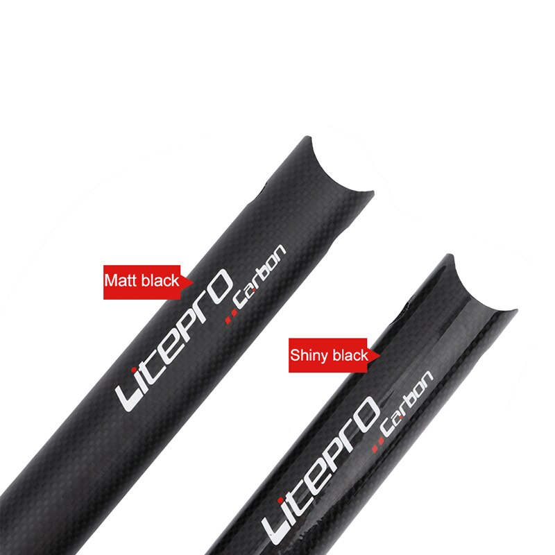 Litepro siodełko rowerowe rura 33.9mm * 580mm 3K rura podsiodłowa z włókna węglowego Ultralight robić roweru składanego