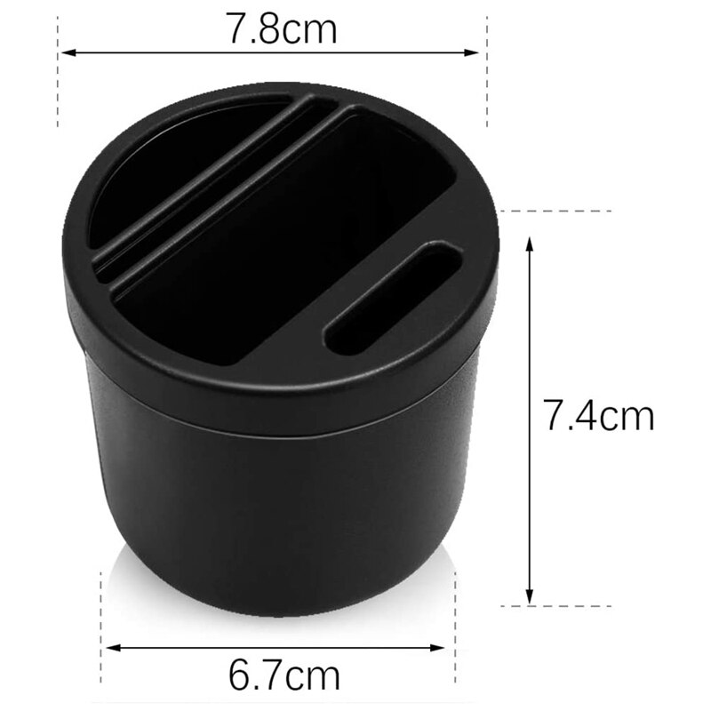 2Pcs Car Cup Holder Organiser Multifunctional Water Cup Slot Storage Box Drinking Bottle Can Coin Card Collector