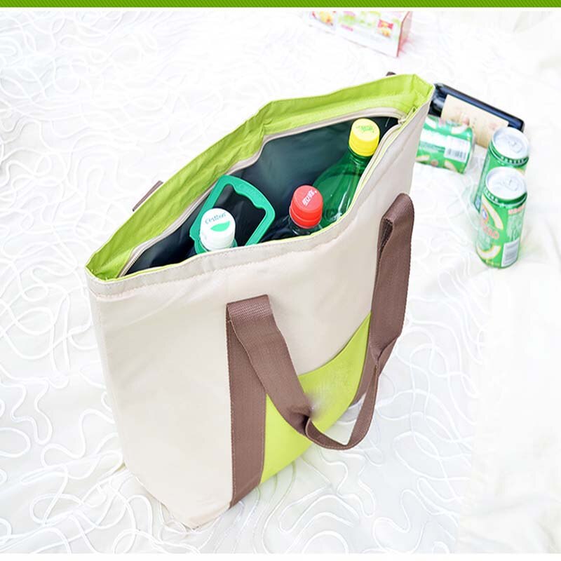 super big thermal picnic cooler bag lunch food insulation cool handbag large capacity insulated shopper shopping tote bag SJ49