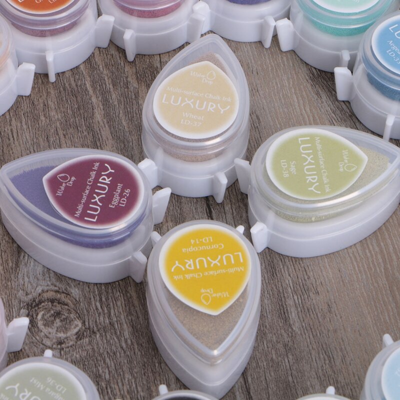 Mini Farbige Tinte Pad Stempel Pigment Mehrere Helle Farben Waschbar für Kid Graffiti Mard, Der DIY Handwerk Scrapbooking