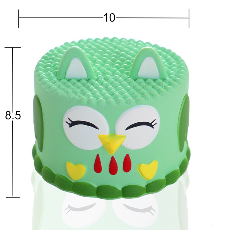 Jumbo Cute Owl Cake Squishy Simulation Bread Cake Scented Slow Rising Squeeze Toy Stress Relief for Kid Xmas 10*8.5