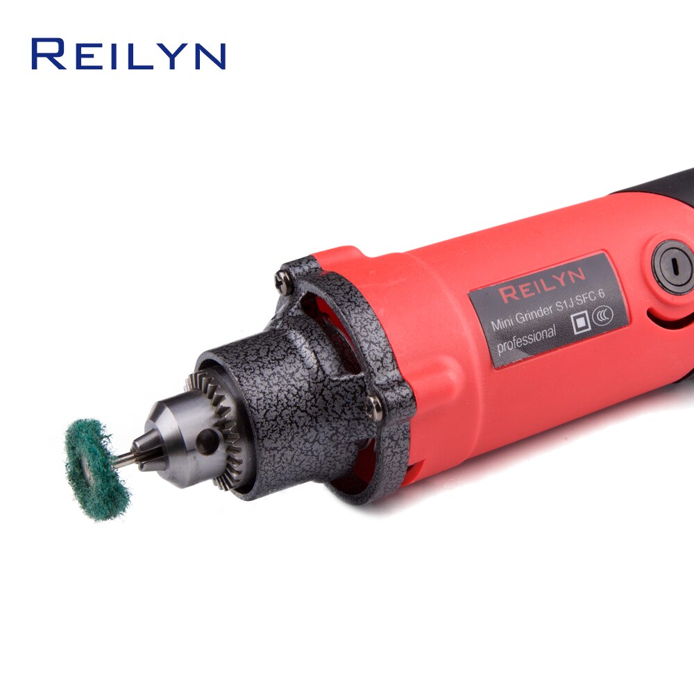 Reilyn Hand-Held Grinding Machine Mini Grinder Small Convenient Drill Mini Rotary Machine Clamping Chuck Durable