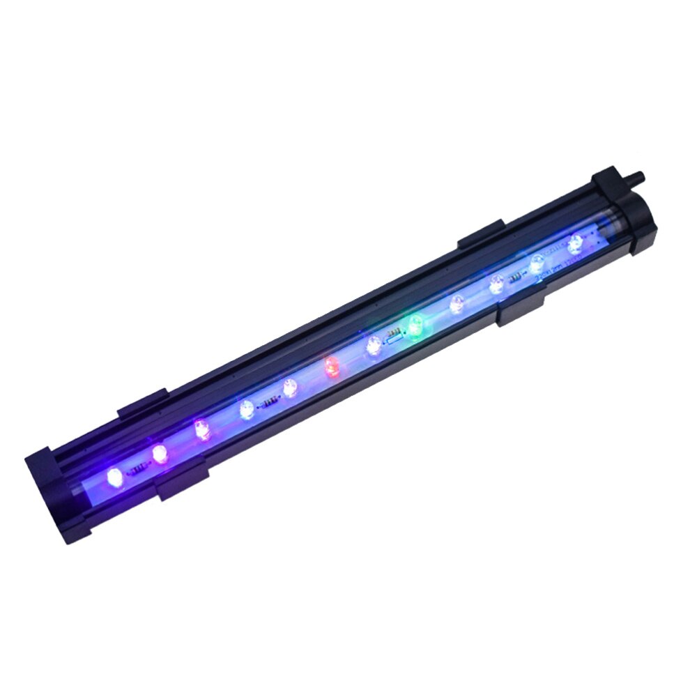 Aquarium Color Changing Bubble Lamp LED Diving Lamp Fish Tank Lamp DB-15 with Plug Black