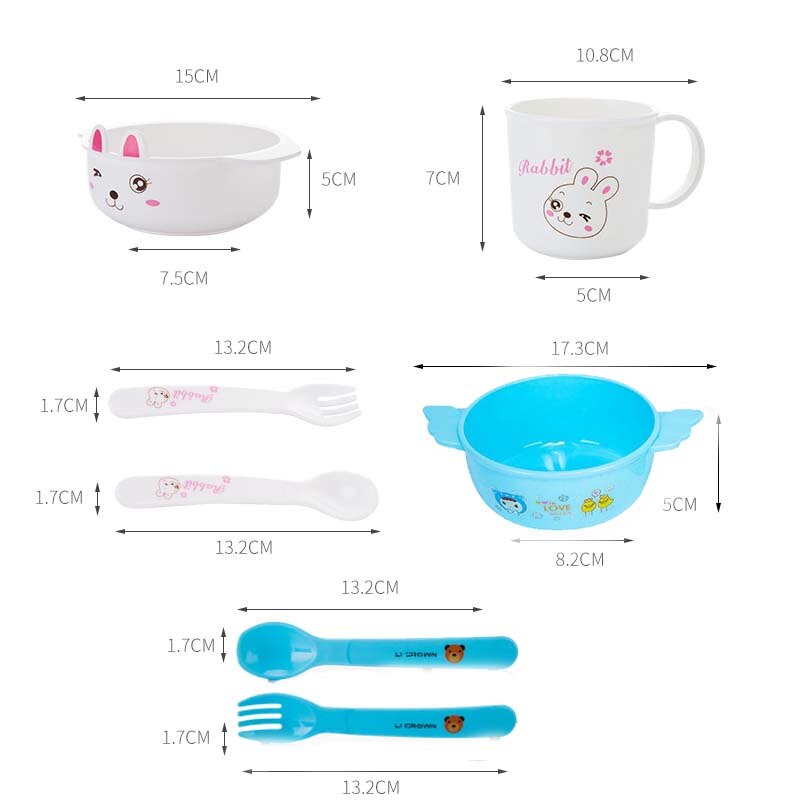 4pc solide fodring baby fade bpa gratis baby service tallerken skål kop ubrydelig sikker plast børn spædbørn spisestel til småbørn