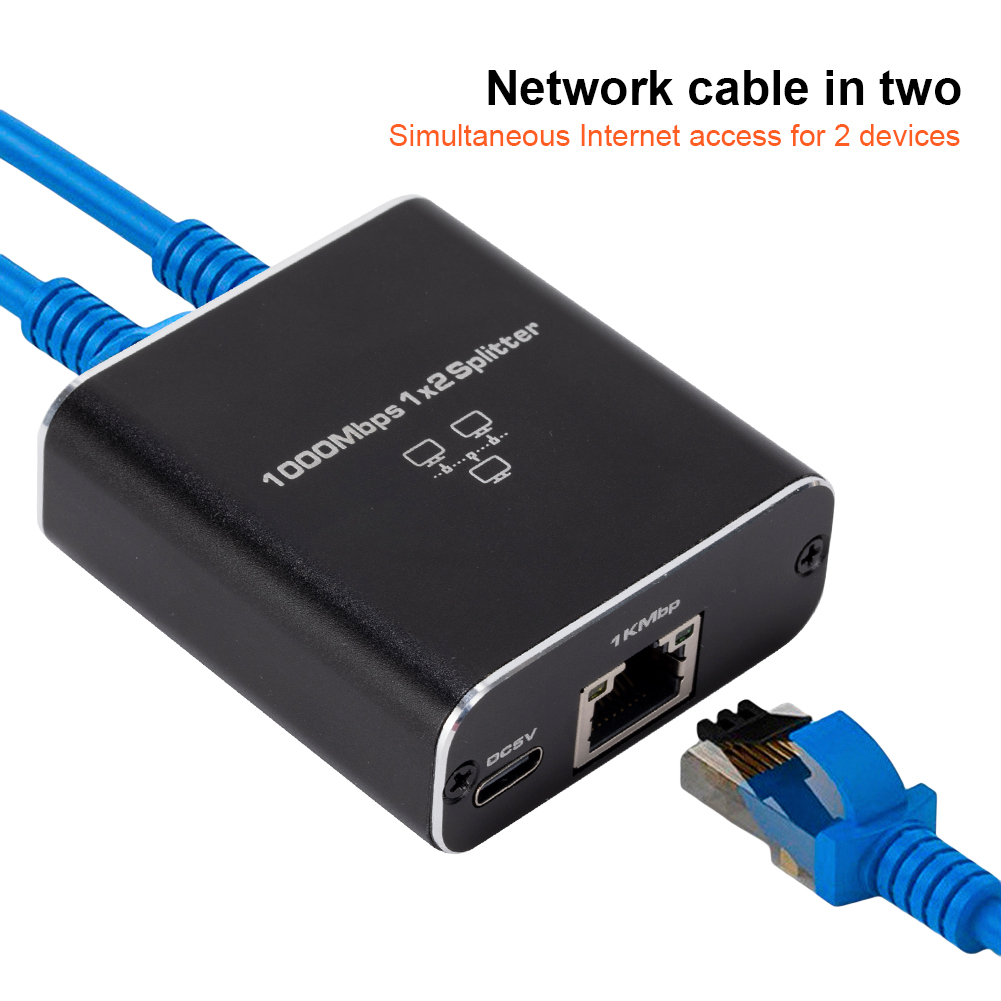 1 em 2 gigabit ethernet switch divisor cabo de rede seletor usb mini switch de rede 1000mbps divisor de internet para computador portátil