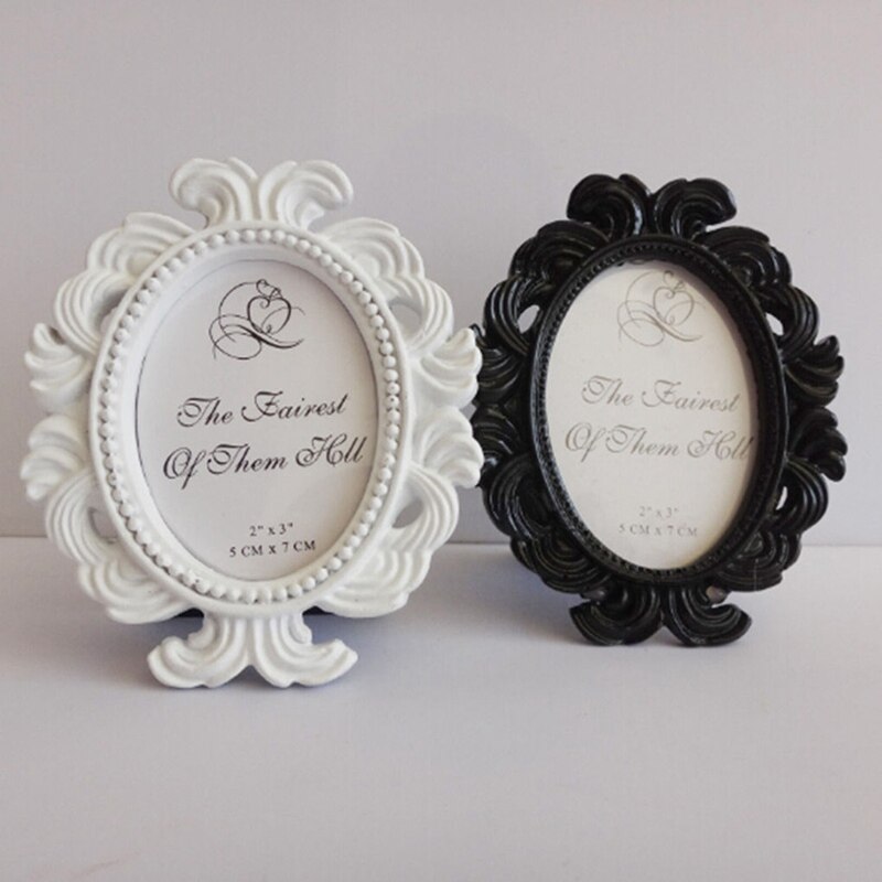 Estilo Vintage Photo Frame Molduras de Casamento de Mesa de Sala de estar Decoração de Casa Resina Photo Frame Presente Popular