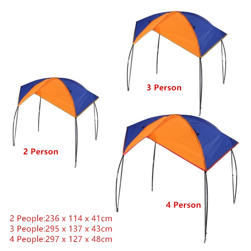 JayCreer Boat Sun Shade Shelter, 2-4 Persons Lightweight Folding Inflatables Boat Awning Top Cover Fishing Tent
