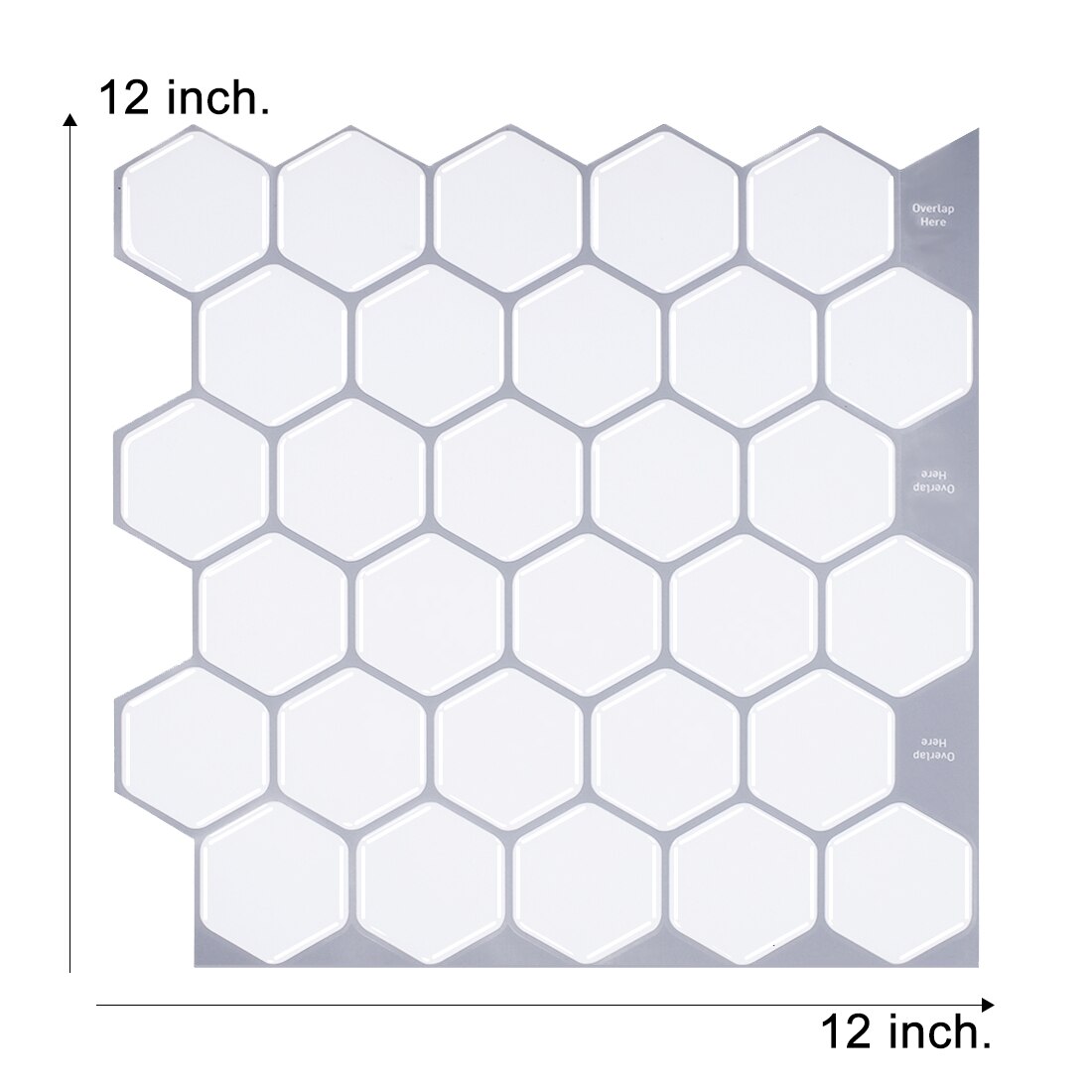 Casca e vara toalete backsplash impermeável e à prova de óleo decorações para casa fácil de instalar papel de parede telhas hexagonais: TSQS54