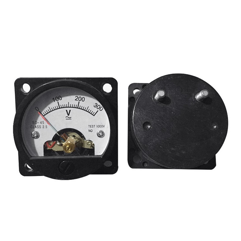 Voltmeter 0-300V Analog Dial Panel Meter Voltage Gauge Voltage Analog Panel Voltage Dial Meter