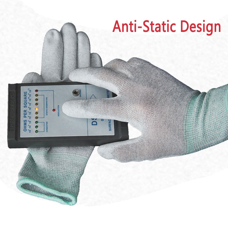 Gants universels antistatiques ESD, 12 paires/24 pièces, de protection pour le travail électronique, avec réparation de PC