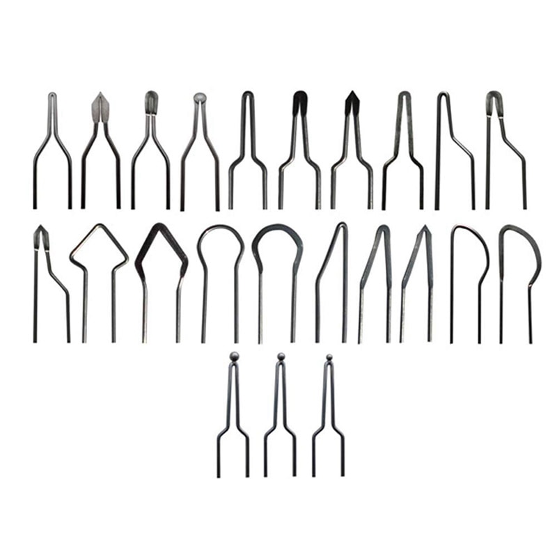 23cs/Lot Kalebas Pyrography Machine Tips 1.0Mm Dikte Voor 50W Pyrography Machine