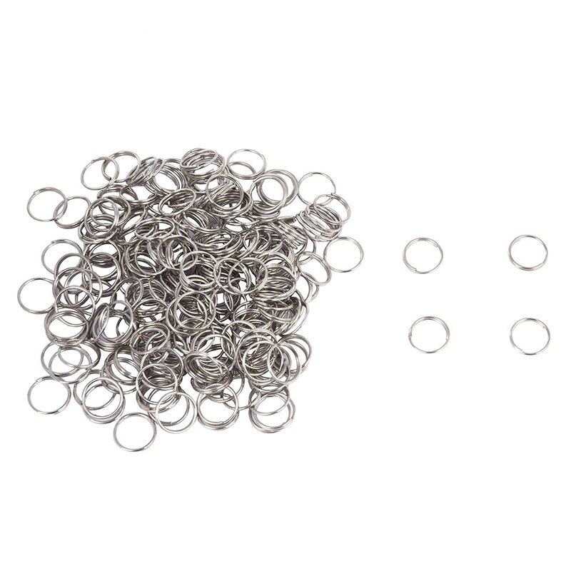 250 anillos divididos de acero inoxidable hallazgos conectores 8mm