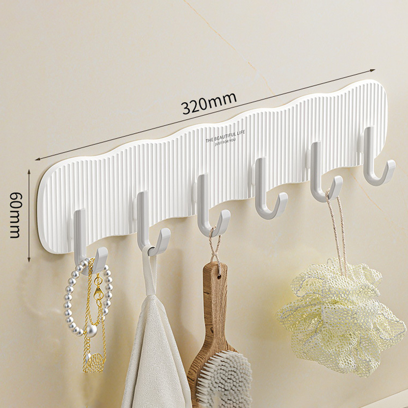 Crochet de suspension de porte pour dortoir à plusieurs rangées, avec murs adhésifs forts, cuisine et salle de bains, sans crochets de perçage, Organization de la maison: vert clair
