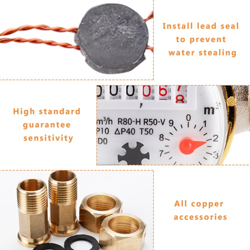 Digital Display Water Meter Household Mechanical R... – Grandado