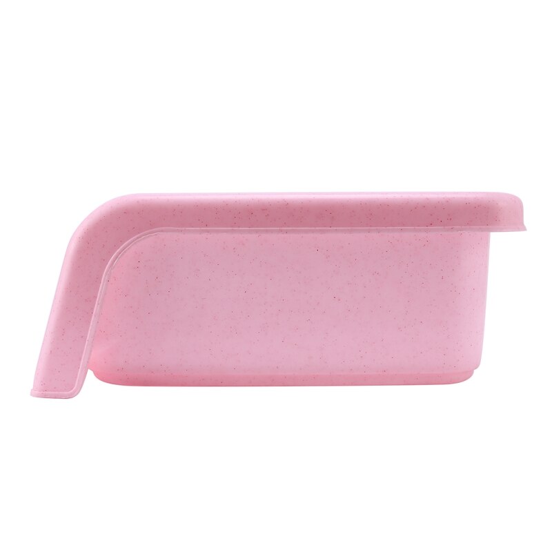 Bandeja con rejilla para inodoro portátil para perros y gatos con columna, cuenco para orinal, inodoro de entrenamiento para orinar, producto para mascotas fácil de limpiar (rosa)