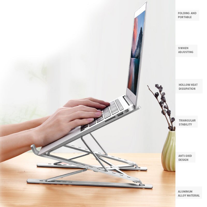 Draagbare Laptop Stand Verstelbare Notebook Stand Houder Voor Macbook Pro Air 12 13 15 Non-Slip Opvouwbare Computer Cooling beugel