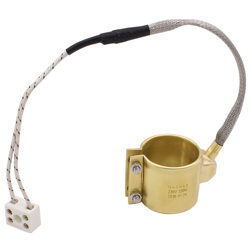 40X40Mm 220V 220W Elettrico in Ottone Riscaldatore a fascia di Rame di Riscaldamento Anello
