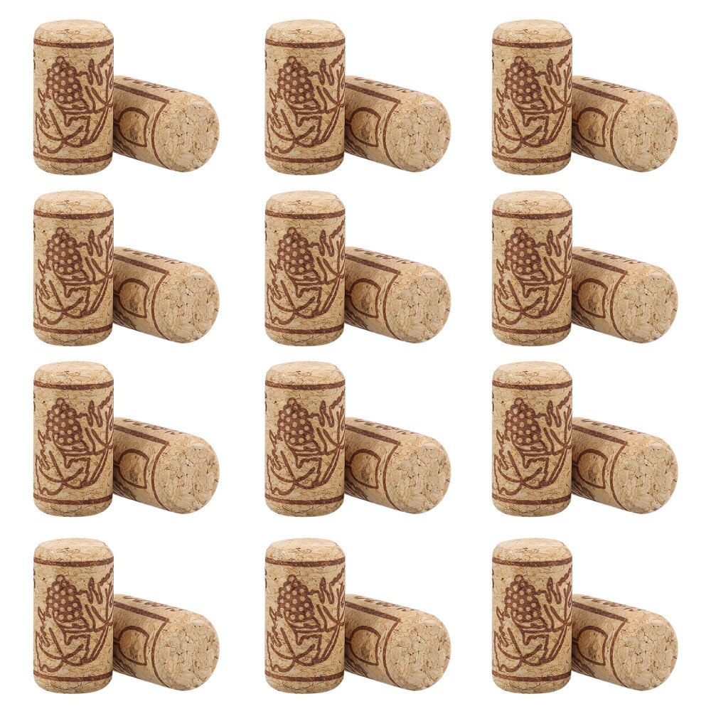 BESTONZON 100pcs Natural Corks Natural Cork Stoppers Craft Replacement Corks Sealing Cover for and Beer: Default Title