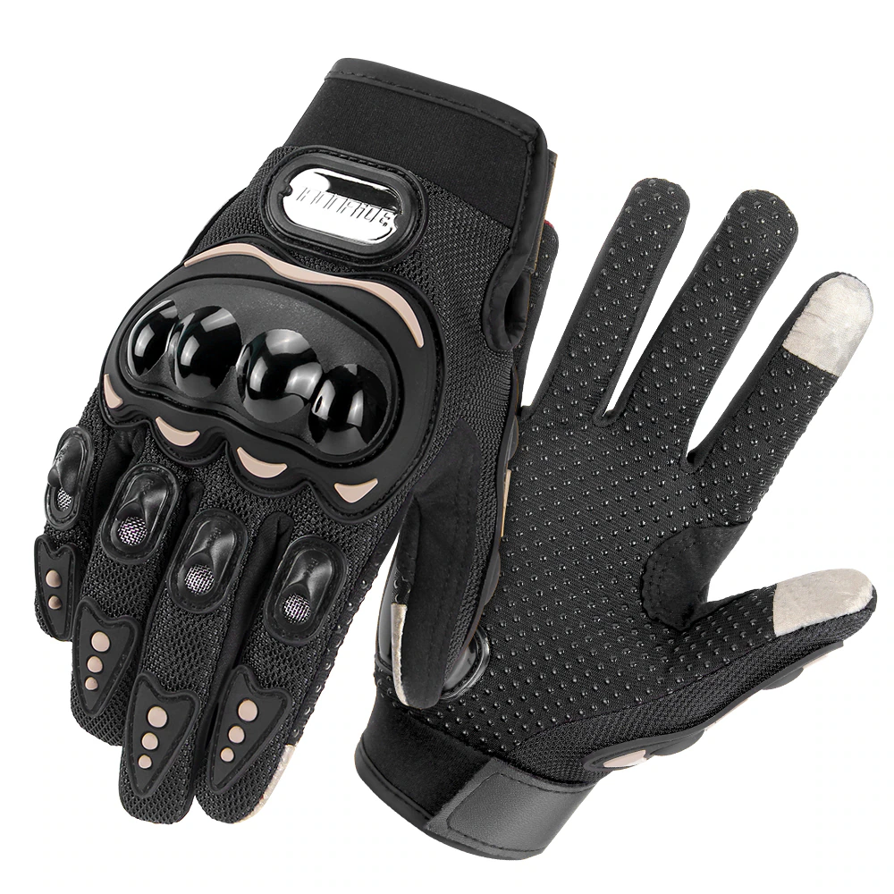 Guanti Moto invernali impermeabili Touch Screen uomo guanti Moto guanti protettivi antivento guanti Moto Motocross: Arancione / XL