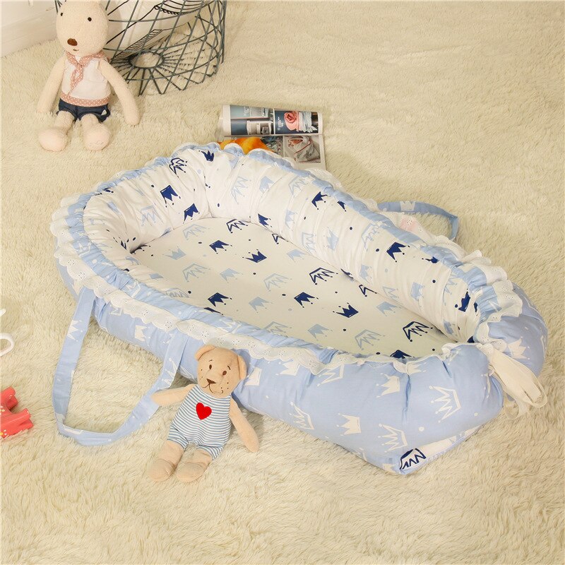 85*50cm Babynest Bett Tragbare Krippe Reise Bett Kleinkind Kleinkind Baumwolle Krippe Wiege Für Neugeborene Baby Kindergarten Tragetasche co Schläfer Bett: 4