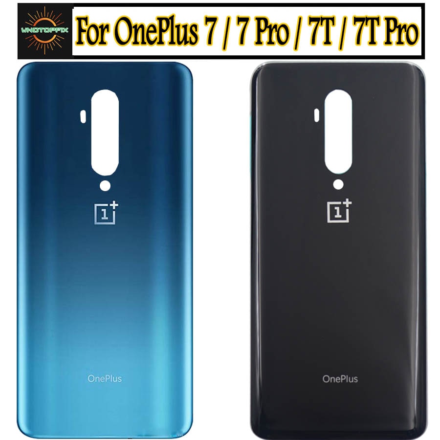 Per OnePlus 7T Pro Batteria Della Copertura posteriore di vetro del Portello Posteriore di Vetro Oneplus 7T 7 Coperchio Della Batteria oneplus 7 pro bacck Contenitore di vetro Caso