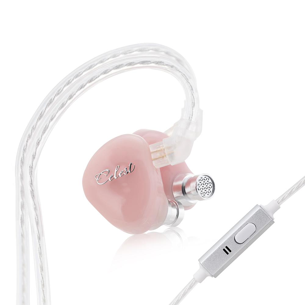 Kinera Celest Rue dans l'oreille écouteurs dynamique filaire casque de jeu avec Microphone câble casque Hifi IEMs sport écouteurs: YELLOW