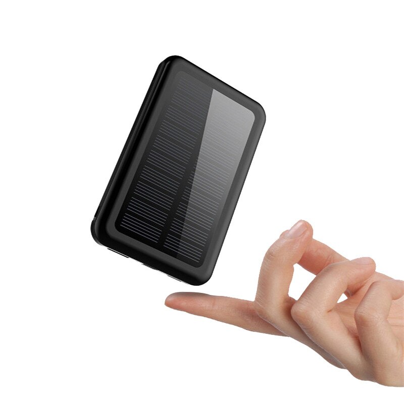 Wasserdichte 50000- mah-solar-powerbank mit integriertem ladekabel, tragbarer mini-akku, geeignet für smartphones und tablets