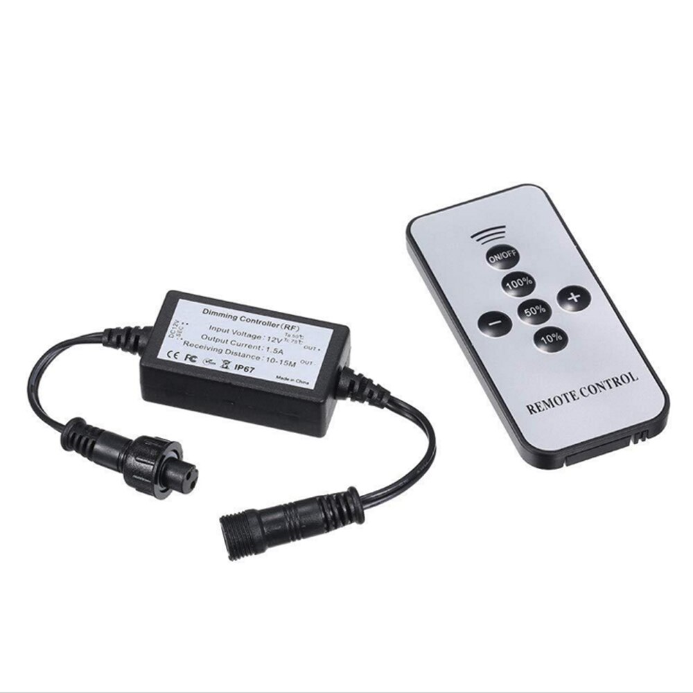 DC 12V Deck Light Dimmer Modulator Kit RF Remote Control Controller IP67 Waterproof Brightness Dimmable Deck Lamp Accessories