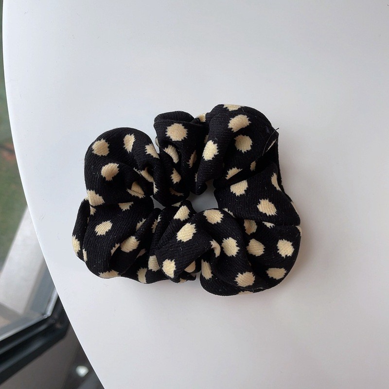 Elástico de cabelo de tecido de leopardo, faixas elásticas para cabelo, mulheres, meninas, veludo, ponto, zebra, rabo de cavalo, laços de cabelo, acessórios de moda para cabelo: Azul