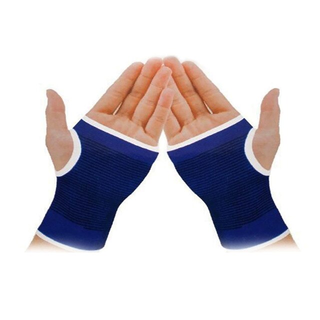 1 Paar Elastische Knie Blauwe Kniebeschermers Knie Brace Been Artritis Injury Gym Mouwen Elastische Bandage Enkel Brace Ondersteuning: Wrist Hand Support