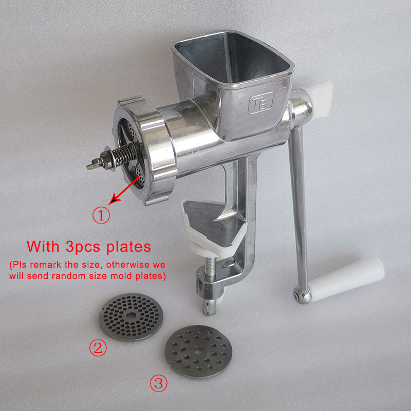 Manual Pet Feed Processing Machine Fish Bird Cat Dog Parrot Food Feed Pellet Making Machine Small Animals Food Granulator: With 3Pcs molds