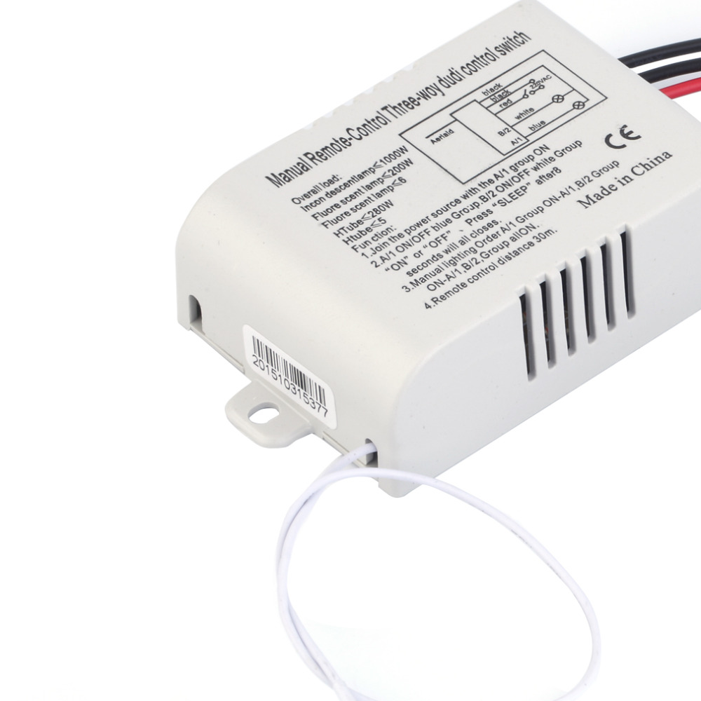 220V 3 Way ON/OFF Digital RF Remote Control Switch Wireless For Light Lamp Worldwide Store Brand