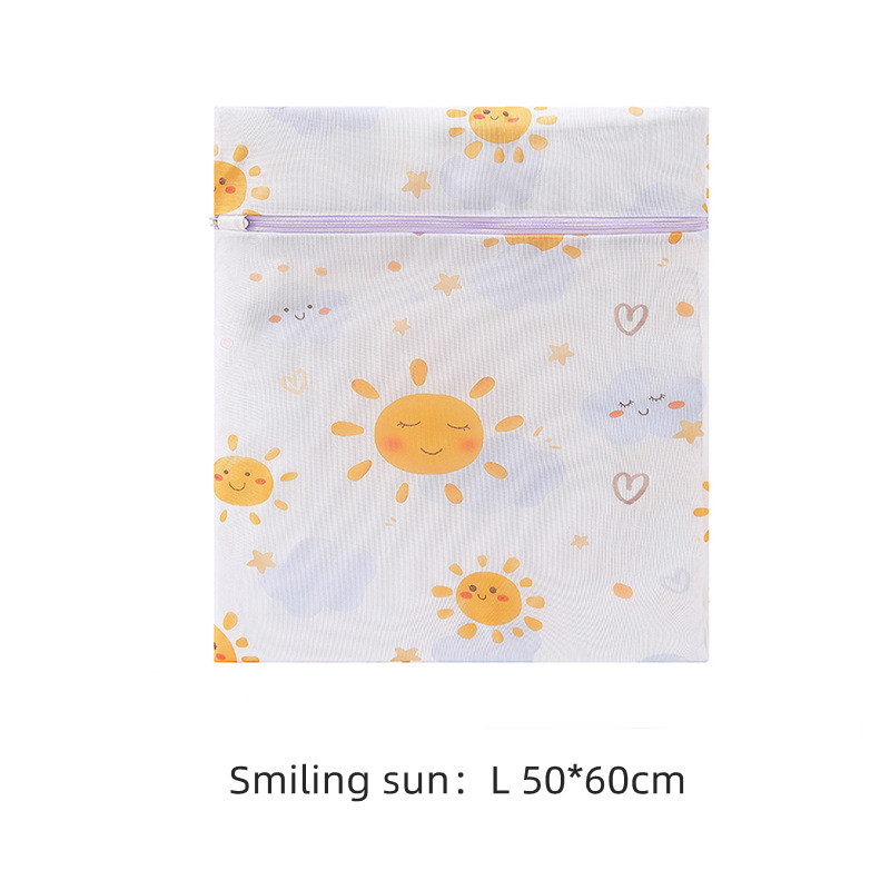 Cartoon Wasgoed Waszak Ondergoed Beha Wassen Zakken Reizen Draagbare Organizador Opvouwbare Waszak Gaas Afdrukken Wassen Kits: Licht Groen