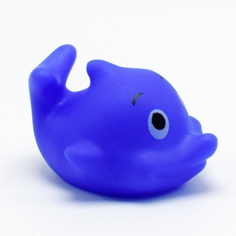 10 Pcs Mixed Animals Swimming Water Toys Colorful Soft Floating Rubber Squeeze Sound Squeaky Bathing Toy For Baby Bath Toys