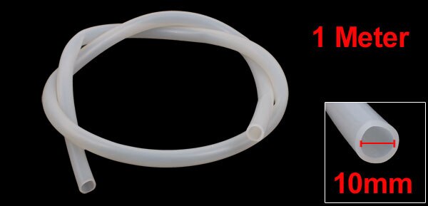 UXCELL High Quantity Transparent Clear Flexible Hose Silicone Rubber Tubing Tube Hose Pipe Homebrew Hose 1M Length: 10mm x 13mm x 1m